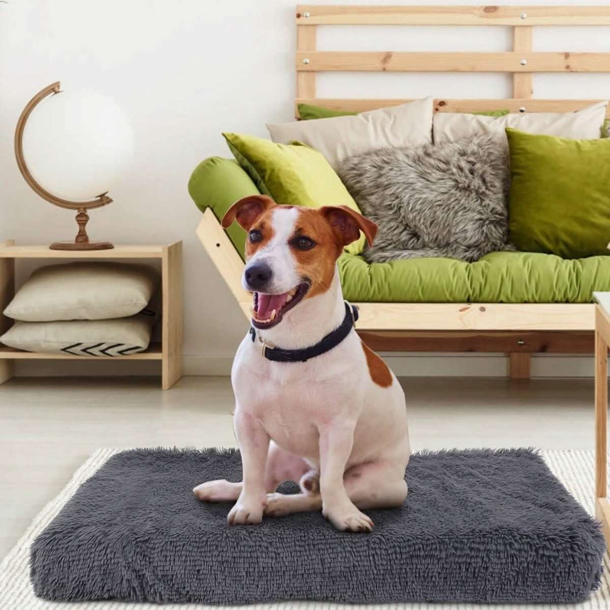 Dog Bed Soft Plush Cushion Cozy Warm Pet Crate Mat Dog Carpet Cartsfy Inc.
