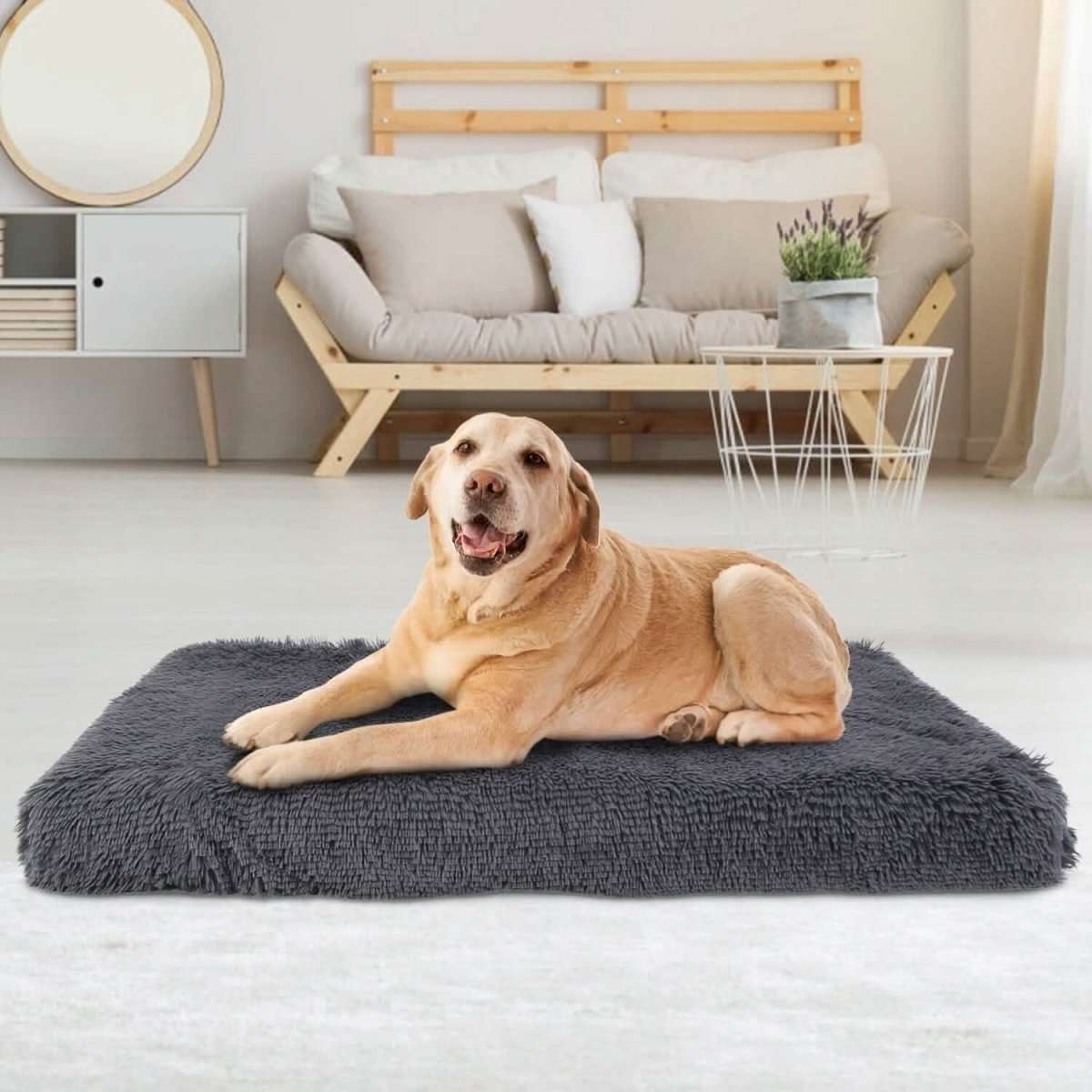Dog Bed Soft Plush Cushion Cozy Warm Pet Crate Mat Dog Carpet Cartsfy Inc.