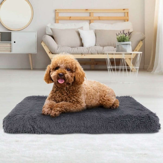 Dog Bed Soft Plush Cushion Cozy Warm Pet Crate Mat Dog Carpet Cartsfy Inc.