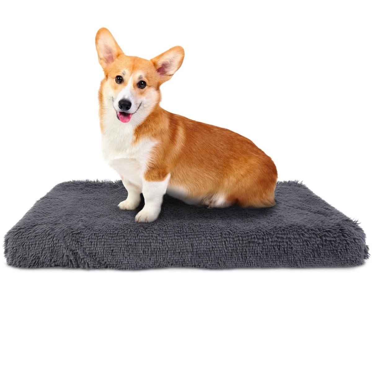 Dog Bed Soft Plush Cushion Cozy Warm Pet Crate Mat Dog Carpet - Cartsfy Inc.