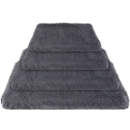 Dog Bed Soft Plush Cushion Cozy Warm Pet Crate Mat Dog Carpet - Cartsfy Inc.