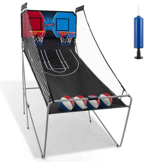 Dual Shot Basketball Arcade Game with 8 Game Modes and 4 Balls-Red Cartsfy Inc.