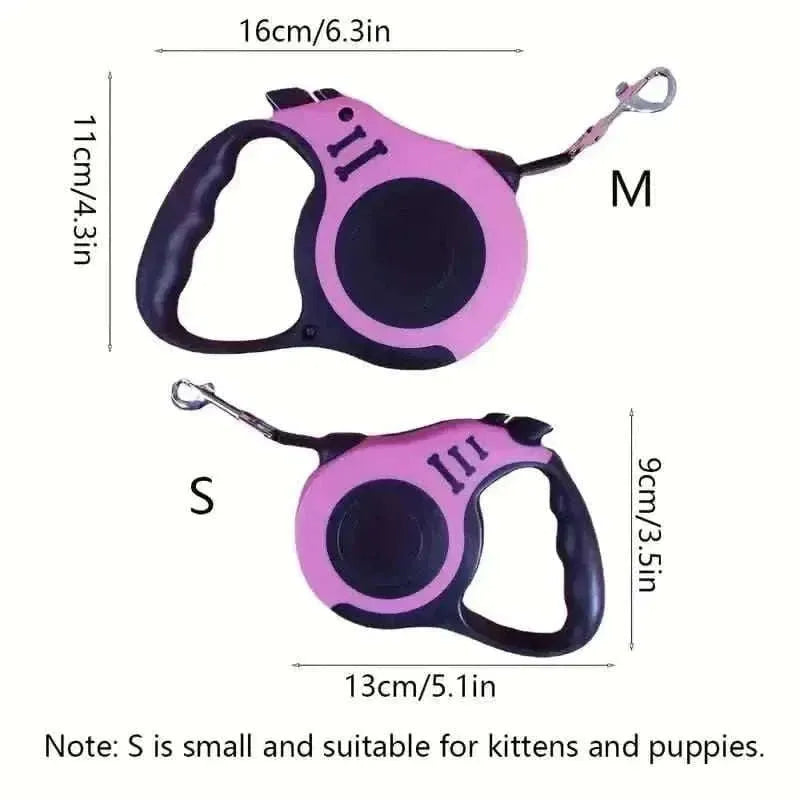 Durable Double Switch Retractable Pet Leash DailySale Green / 3m Green / 5m Red / 3m Green / 3m-Green / 5m-Red / 3m-Red / 5m-Yellow / 3m-Yellow / 5m-Blue / 3m-Blue / 5m-