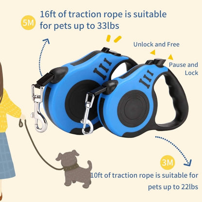 Durable Double Switch Retractable Pet Leash - Cartsfy Inc.
