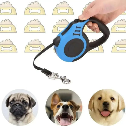 Durable Double Switch Retractable Pet Leash DailySale Green / 3m Green / 5m Red / 3m Green / 3m-Green / 5m-Red / 3m-Red / 5m-Yellow / 3m-Yellow / 5m-Blue / 3m-Blue / 5m-