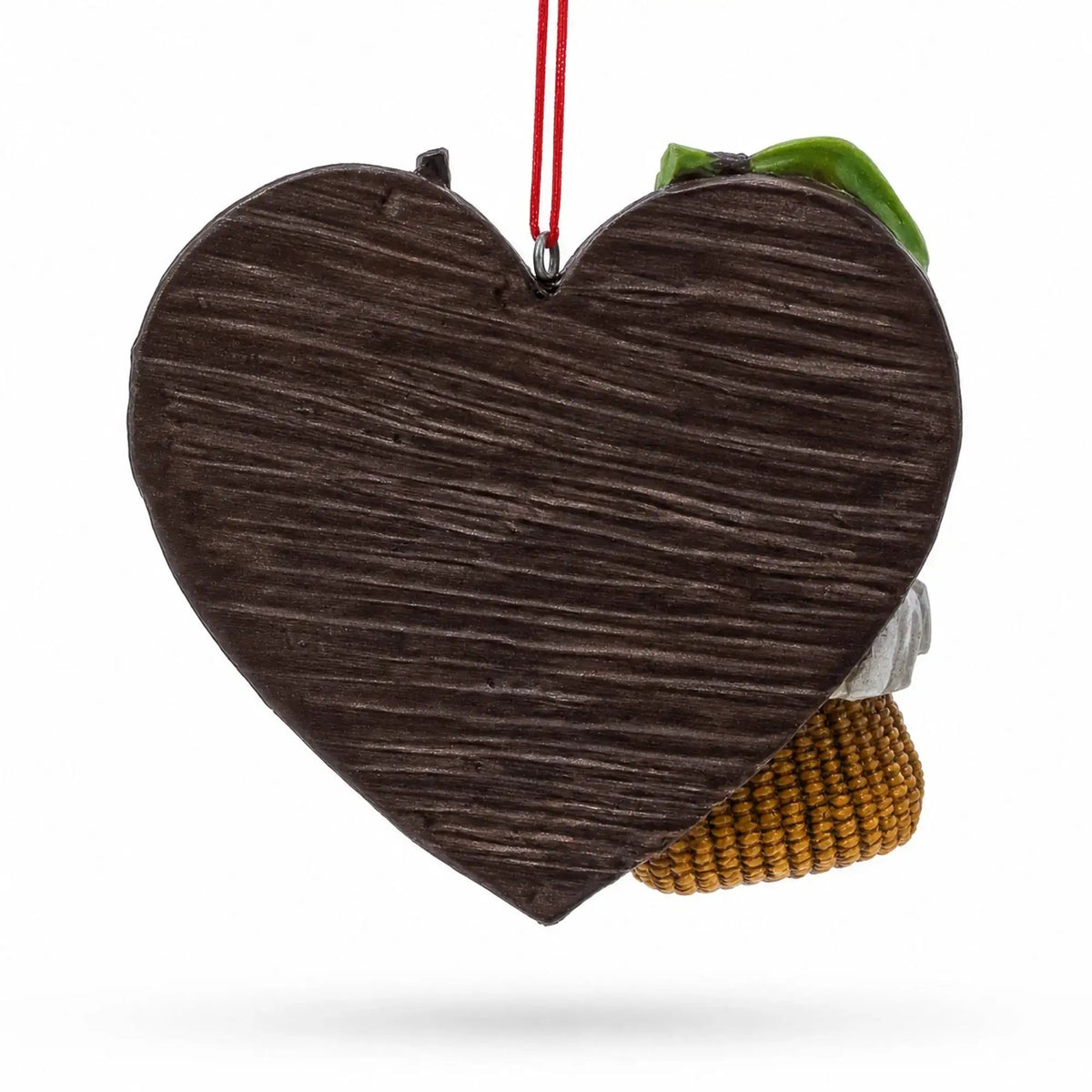 Let’s Go Fishing Heart Shape Fisherman Gear Resin Christmas Ornament