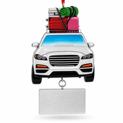 Are We There Yet Family Vacation Road Trip Resin Christmas Ornament