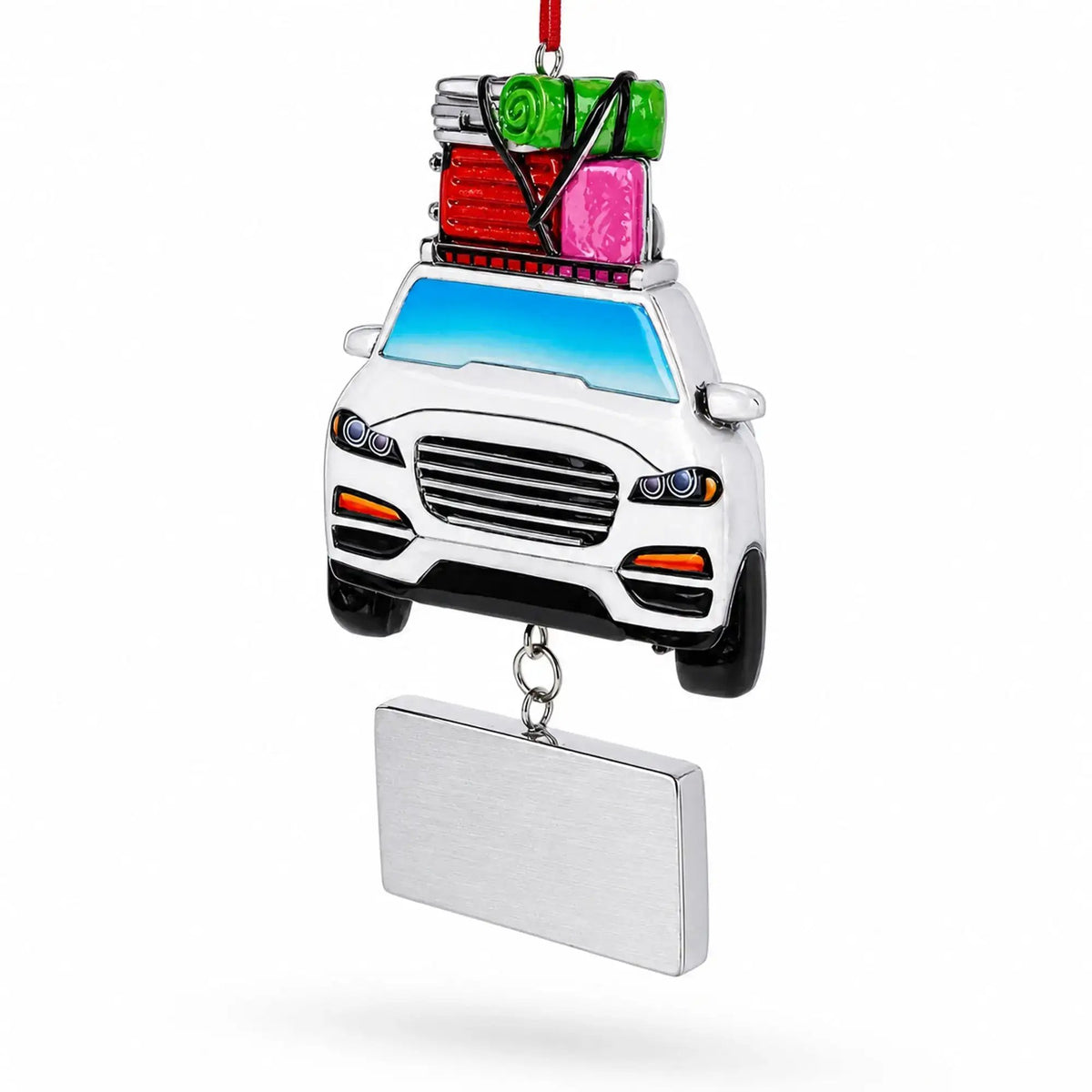Are We There Yet Family Vacation Road Trip Resin Christmas Ornament
