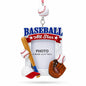 Baseball All Star Sports Photo Frame Resin Christmas Ornament