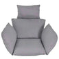Egg Chair Hanging Basket Seat Cushion with Headrest Cartsfy Inc.