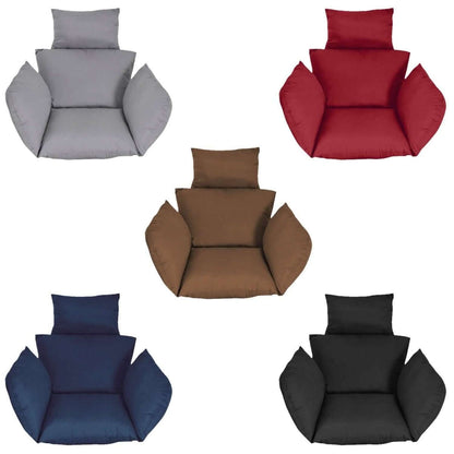 Egg Chair Hanging Basket Seat Cushion with Headrest Cartsfy Inc.