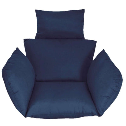 Egg Chair Hanging Basket Seat Cushion with Headrest Cartsfy Inc.