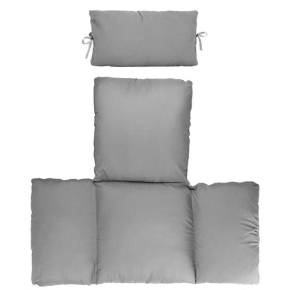 Egg Chair Hanging Basket Seat Cushion with Headrest Cartsfy Inc.