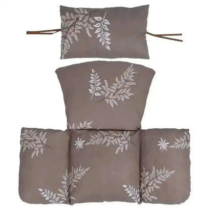 Egg Chair Hanging Basket Seat Soft Cushion with Headrest Cartsfy Inc.