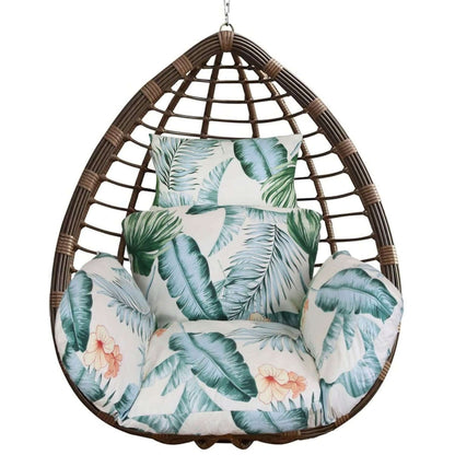 Egg Chair Hanging Basket Seat Soft Cushion with Headrest Cartsfy Inc.