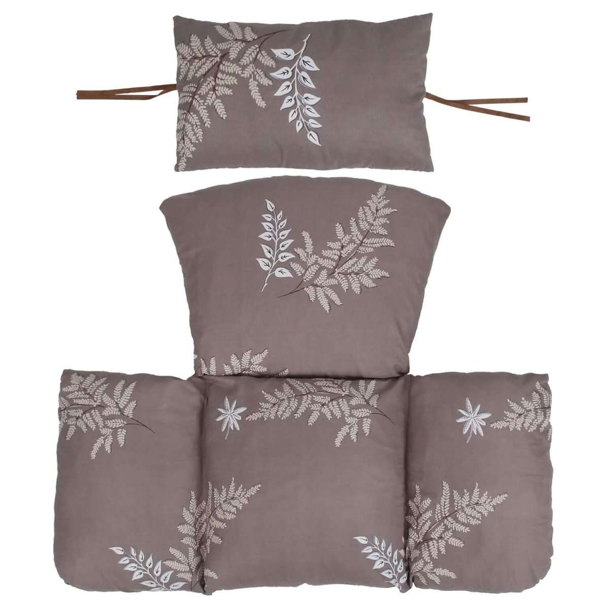 Egg Chair Hanging Basket Seat Soft Cushion with Headrest Cartsfy Inc.