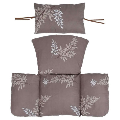 Egg Chair Hanging Basket Seat Soft Cushion with Headrest Cartsfy Inc.