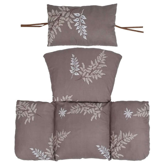 Egg Chair Hanging Basket Seat Soft Cushion with Headrest Cartsfy Inc.