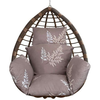 Egg Chair Hanging Basket Seat Soft Cushion with Headrest Cartsfy Inc.