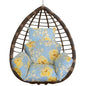 Egg Chair Hanging Basket Seat Soft Cushion with Headrest Cartsfy Inc.
