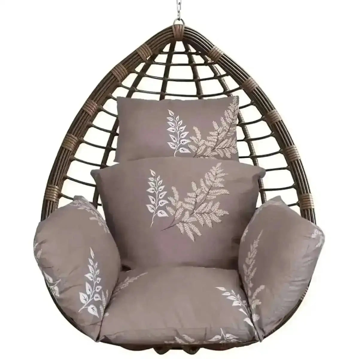 Egg Chair Hanging Basket Seat Soft Cushion with Headrest Cartsfy Inc.