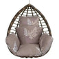 Egg Chair Hanging Basket Seat Soft Cushion with Headrest Cartsfy Inc.