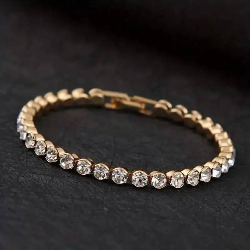Elegant Rhinestone Tennis Bracelet - Timeless Sparkle for Every Occasion DailySale Gold Silver Gold-Silver-