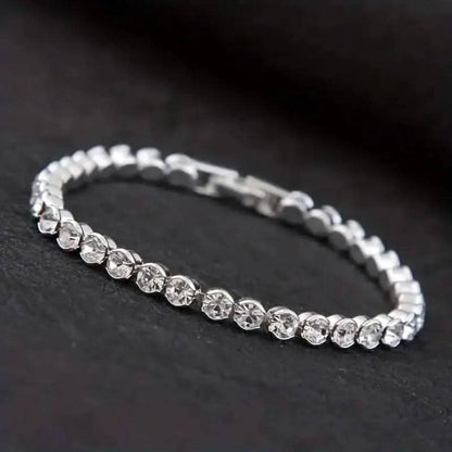 Elegant Rhinestone Tennis Bracelet - Timeless Sparkle for Every Occasion DailySale Gold Silver Gold-Silver-