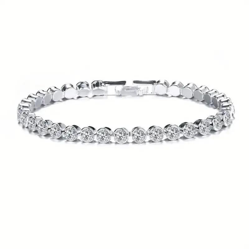 Elegant Rhinestone Tennis Bracelet - Timeless Sparkle for Every Occasion DailySale Gold Silver Gold-Silver-