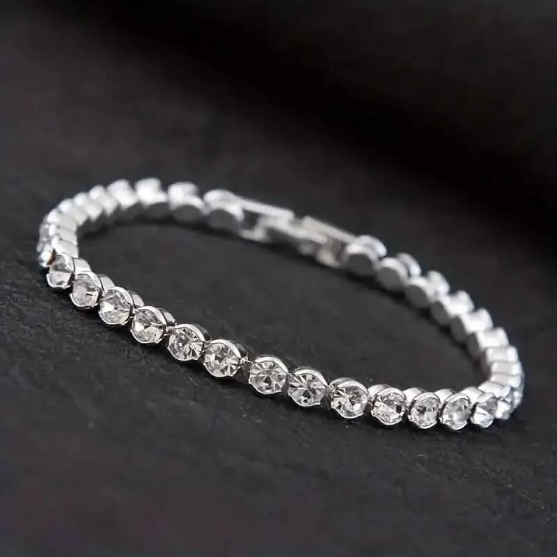 Elegant Rhinestone Tennis Bracelet - Timeless Sparkle for Every Occasion DailySale Gold Silver Gold-Silver-