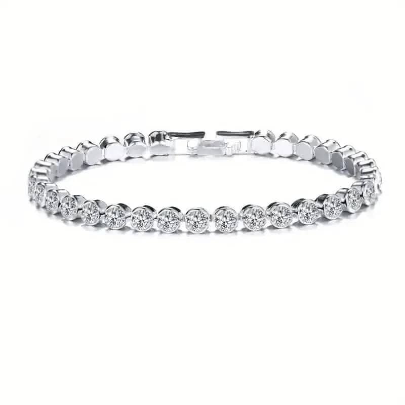 Elegant Rhinestone Tennis Bracelet - Timeless Sparkle for Every Occasion DailySale Gold Silver Gold-Silver-