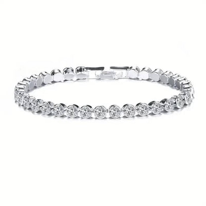 Elegant Rhinestone Tennis Bracelet - Timeless Sparkle for Every Occasion DailySale Gold Silver Gold-Silver-
