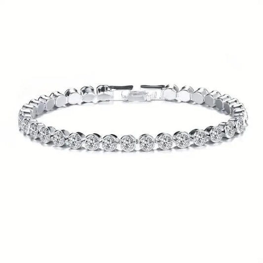 Elegant Rhinestone Tennis Bracelet - Timeless Sparkle for Every Occasion DailySale Gold Silver Gold-Silver-