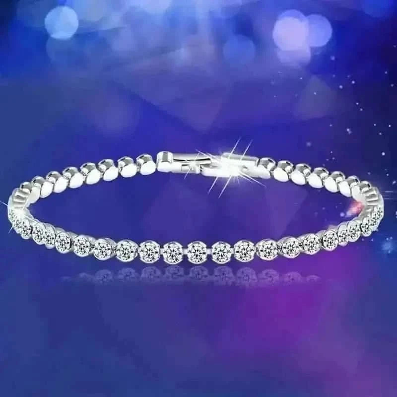 Elegant Rhinestone Tennis Bracelet - Timeless Sparkle for Every Occasion DailySale Gold Silver Gold-Silver-