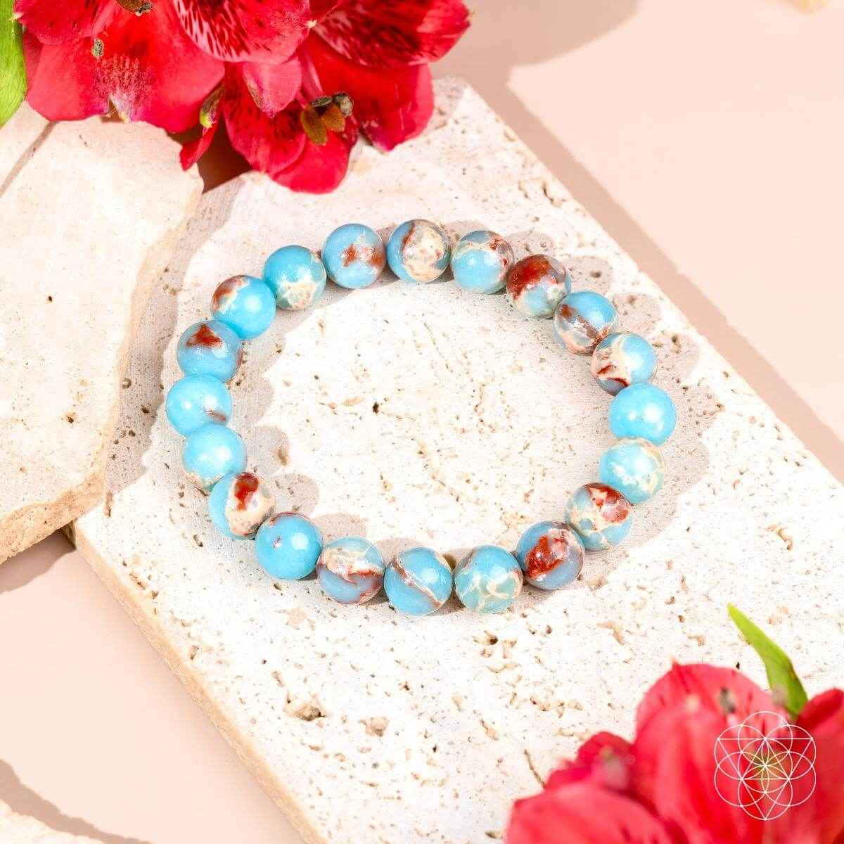 Empath’s Shield - Aqua Terra Jasper Bracelet Cartsfy Inc.
