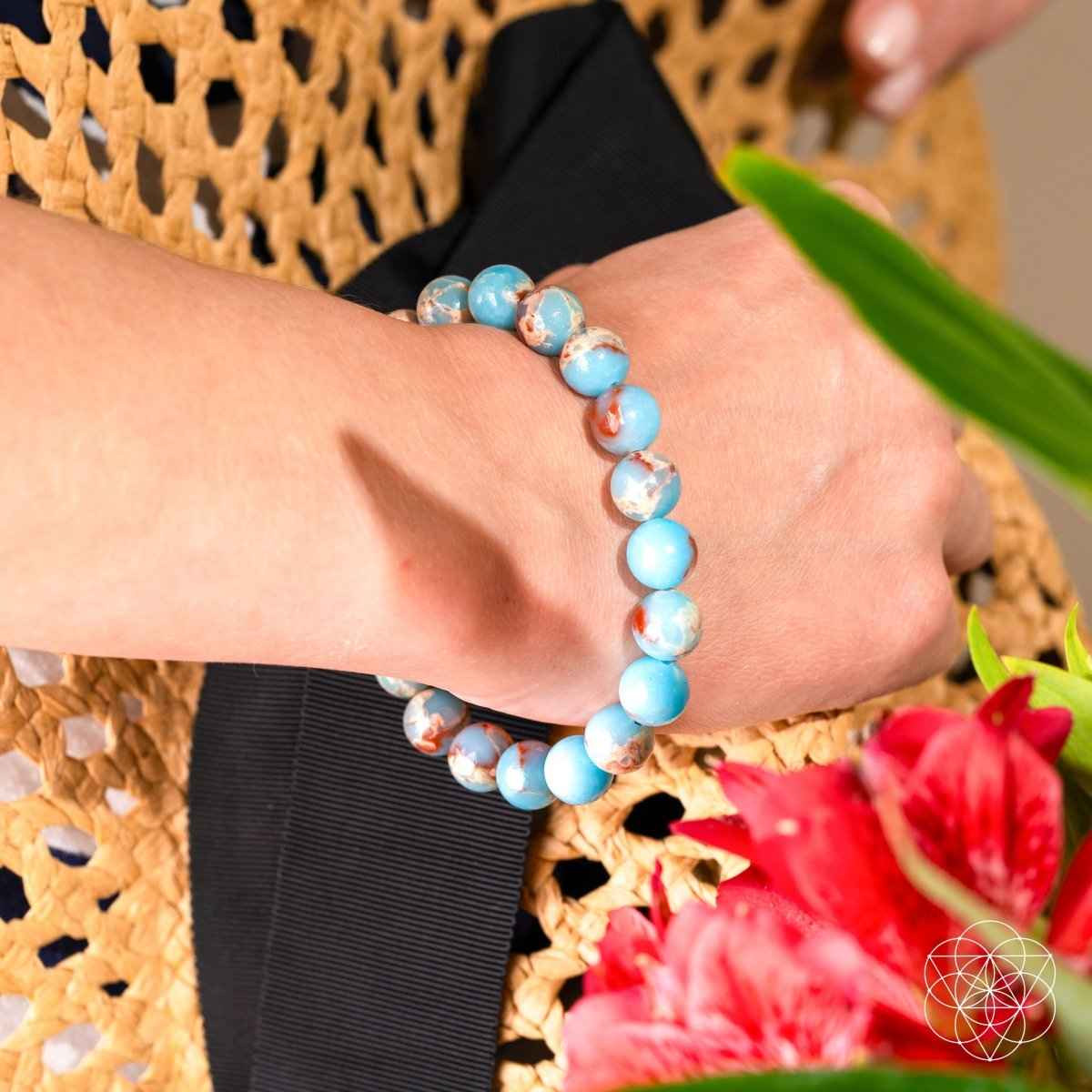 Empath’s Shield - Aqua Terra Jasper Bracelet Cartsfy Inc.