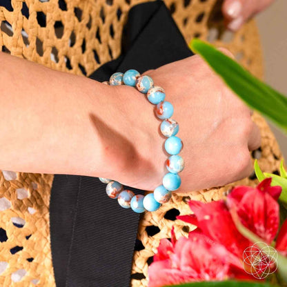 Empath’s Shield - Aqua Terra Jasper Bracelet Cartsfy Inc.