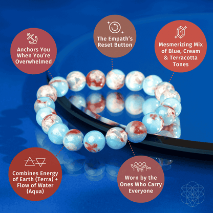 Empath’s Shield - Aqua Terra Jasper Bracelet Cartsfy Inc.
