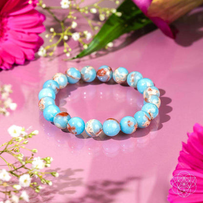 Empath’s Shield - Aqua Terra Jasper Bracelet Cartsfy Inc.