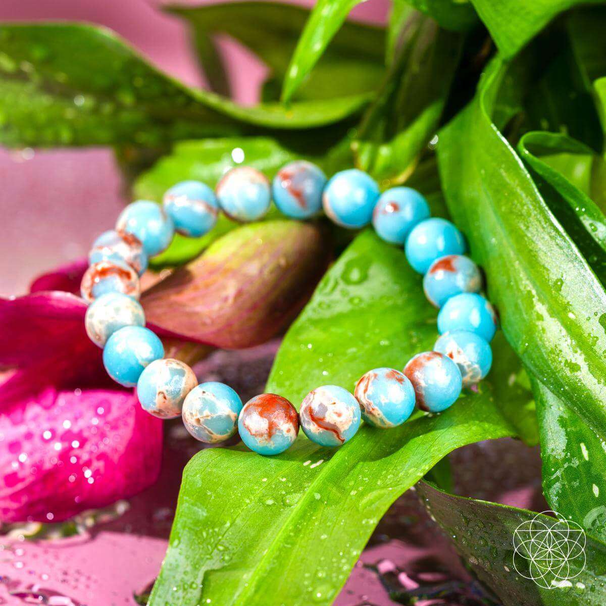 Empath’s Shield - Aqua Terra Jasper Bracelet Cartsfy Inc.