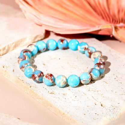 Empath’s Shield - Aqua Terra Jasper Bracelet Cartsfy Inc.