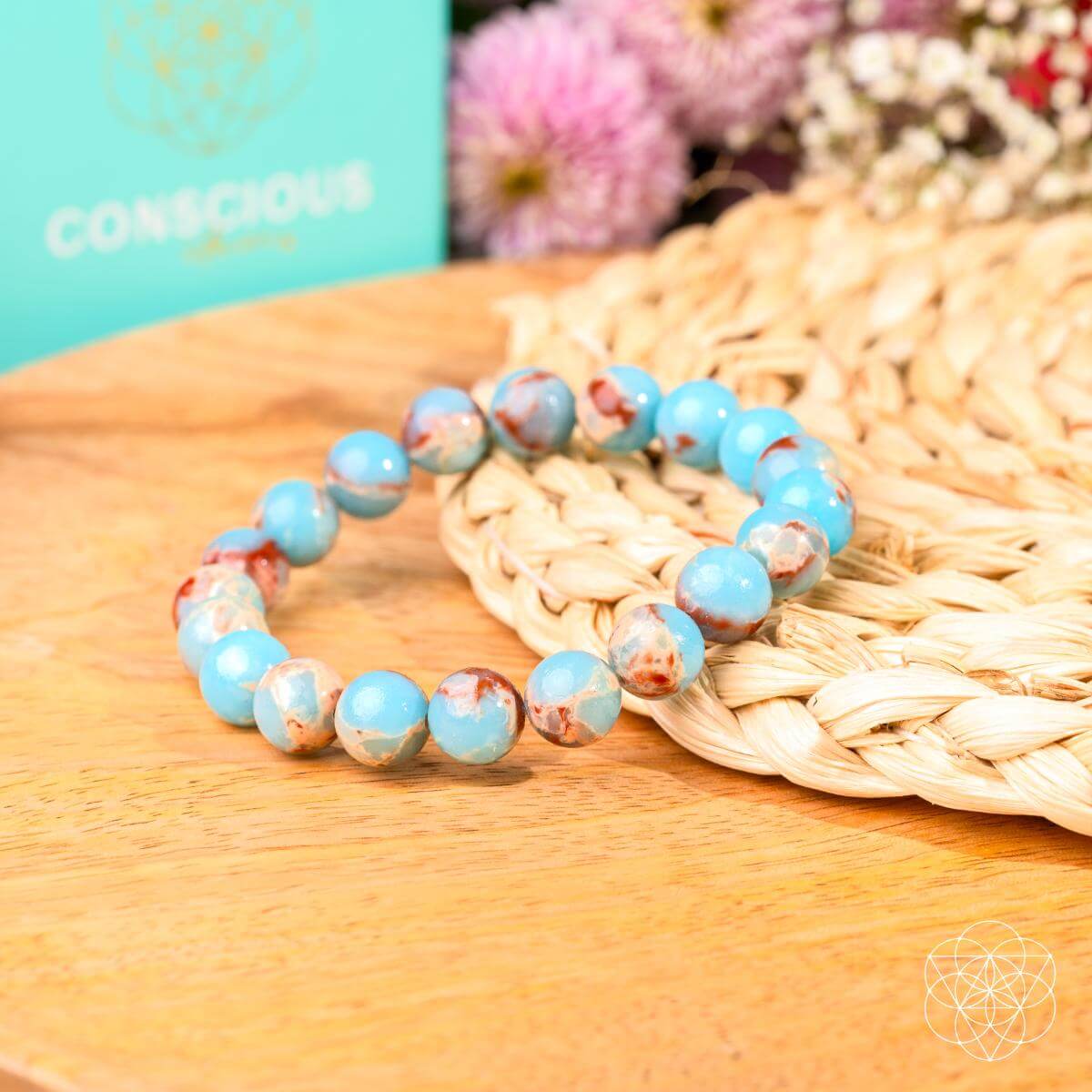 Empath’s Shield - Aqua Terra Jasper Bracelet - Cartsfy Inc.
