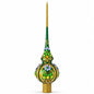 Enchanted Emerald Jeweled Green Glass Christmas Tree Topper 11 Inches Cartsfy Inc.