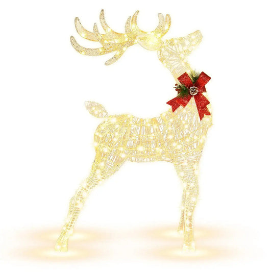 Lighted Standing Reindeer with Stakes for Christmas Decoration DirectDeals Default Title Default Title-