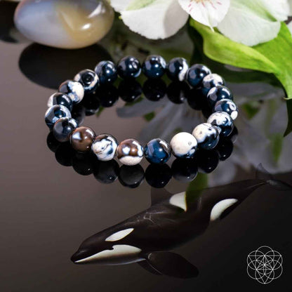 Exotic Orca Agate Bracelet of Deep Healing - Cartsfy Inc.