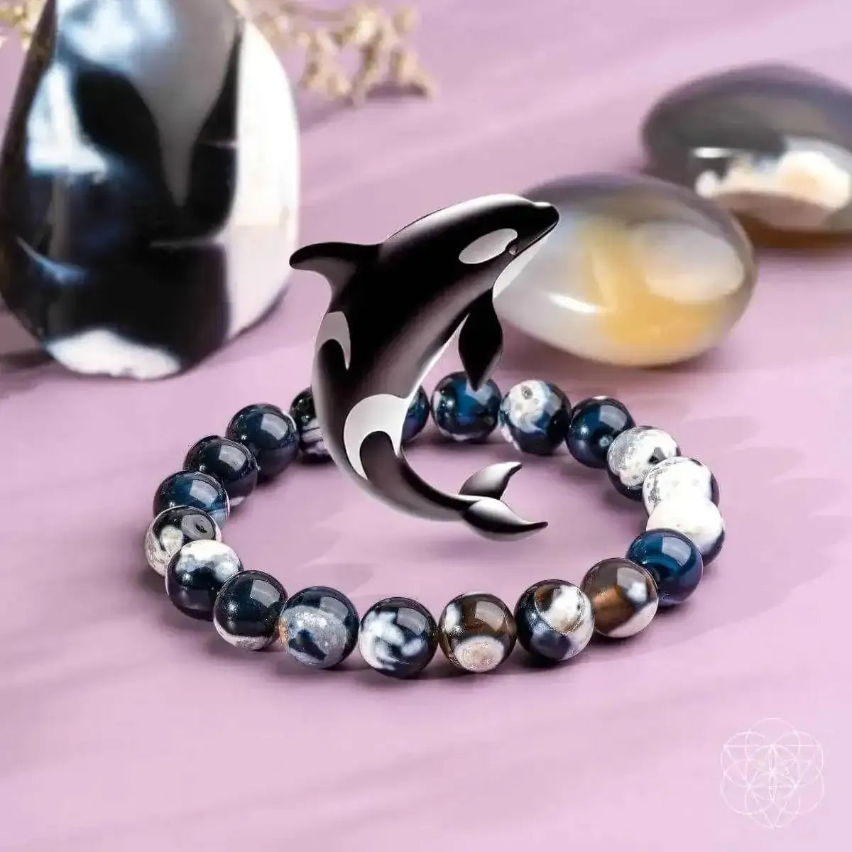Exotic Orca Agate Bracelet of Deep Healing Conscious Items Default Title Default Title-