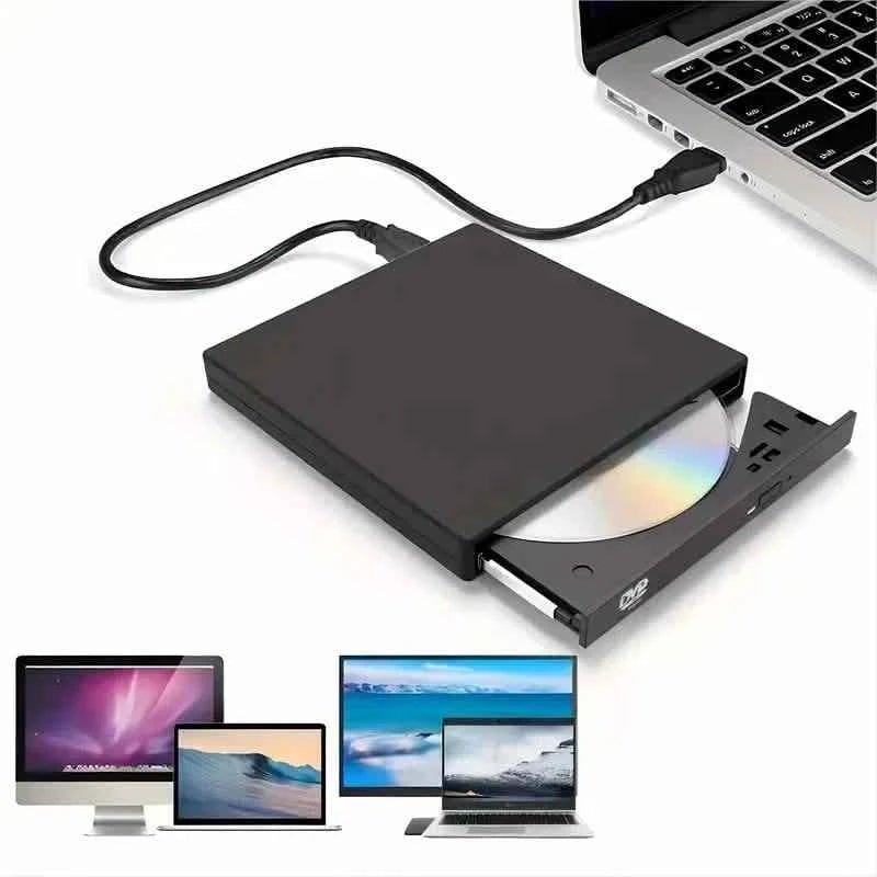 External CD/DVD Drive – USB 3.0 Slim Portable CD - RW/DVD - RW Burner for PC & Laptop - Cartsfy Inc.