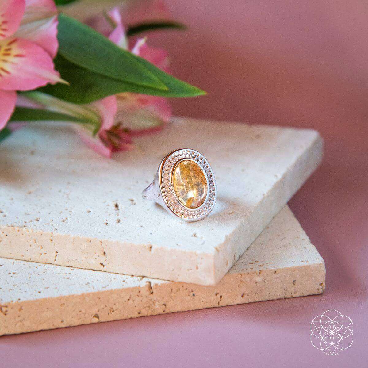 Eye of The Sun - Silver Aura Ring of Attraction Cartsfy Inc.