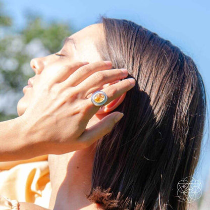 Eye of The Sun - Silver Aura Ring of Attraction Cartsfy Inc.