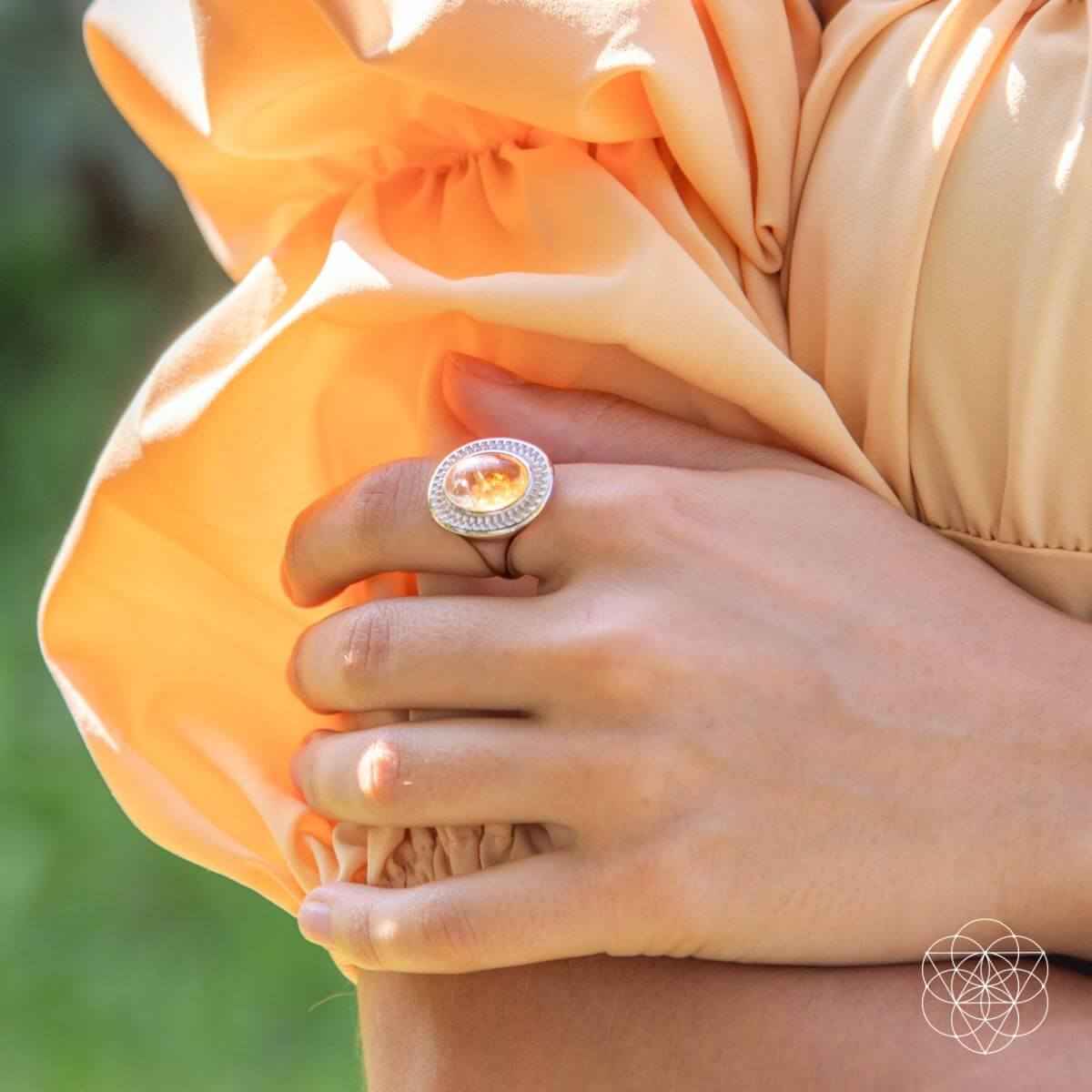 Eye of The Sun - Silver Aura Ring of Attraction Cartsfy Inc.